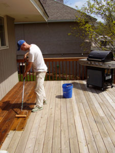 Staining a Deck